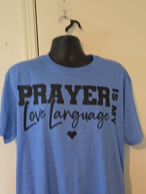 Prayer Love Language Kids Tee - Blue